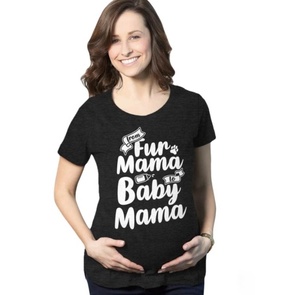 🍎3/$10 From Fur Mama To Baby Mama Maternity T-shirt Medium